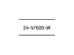 24-V/500-W 