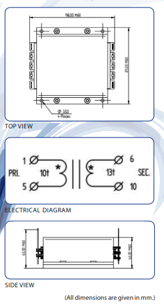 1.8 to 7.5 kW Planar Transformers design