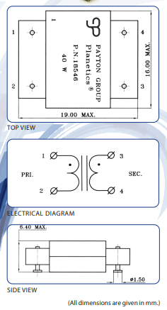 10-40w planar transformer design