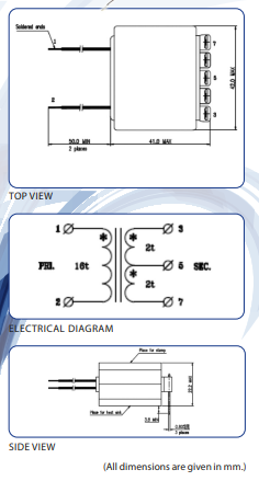 250W-2.1KW payton transformer design