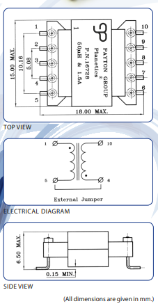 5 to 15W Planar Inductor design