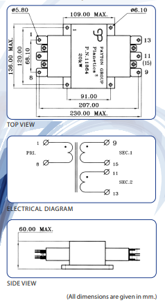 5kW to 20kW Planar Transformers design